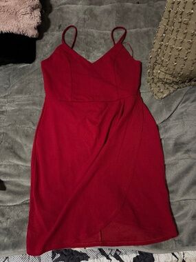 Eclipse Red Pencil Dress